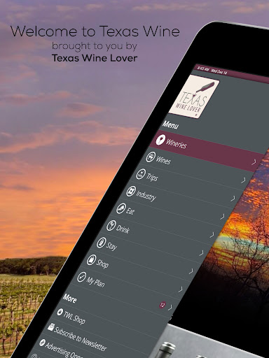 Screenshot of Texas Wine Lover