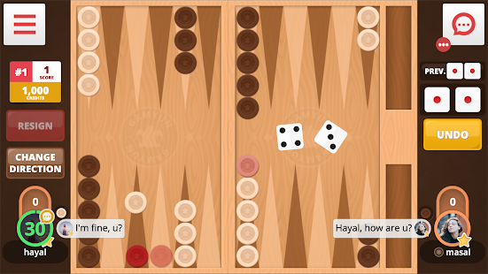 Backgammon Online 1.8.3 screenshots 1