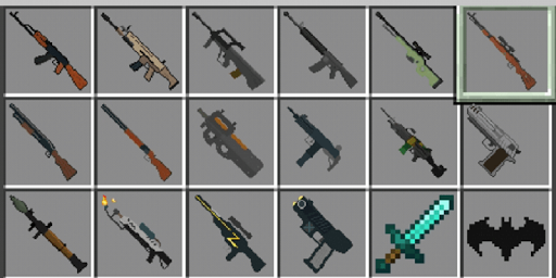 Guns mod for Minecraft PE