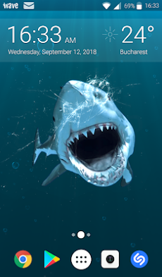 Shark Attack Live Wallpaper HDのおすすめ画像2