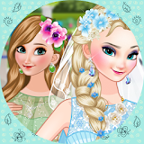 Elsa Bride Dress up icon