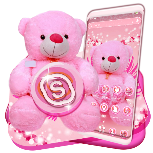 Pink teddy sales bear