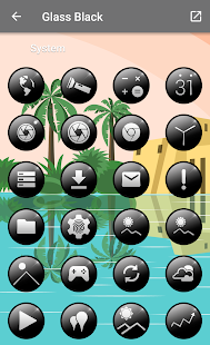Glass Black - Icon Pack Screenshot