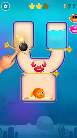 Game screenshot 魚を救う-ピンゲームを引くさかなげーむ mod apk