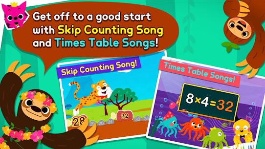 Download Pinkfong Fun Times Tables v33 MOD APK (Unlimited Money) Free For Android 2