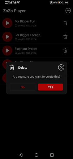 ZoZo Player - URL Video Player Screen 3