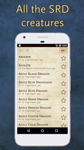 Android application 5e Bestiary screenshort
