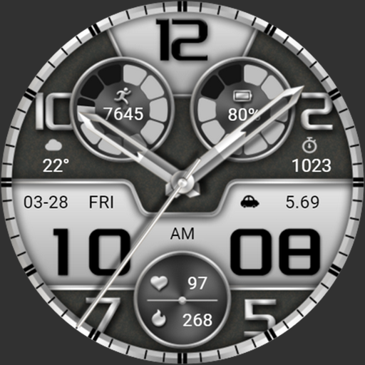 Get Silver Emboss ZKin Watch for Android Aso Report