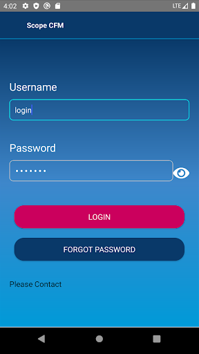 Android application Scope CFM Dev screenshort