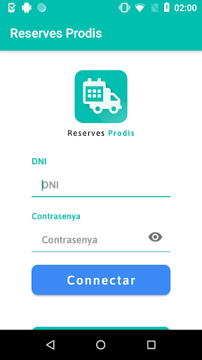 Android application Reserves Prodis screenshort