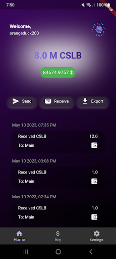 Android application CSLB Wallet screenshort