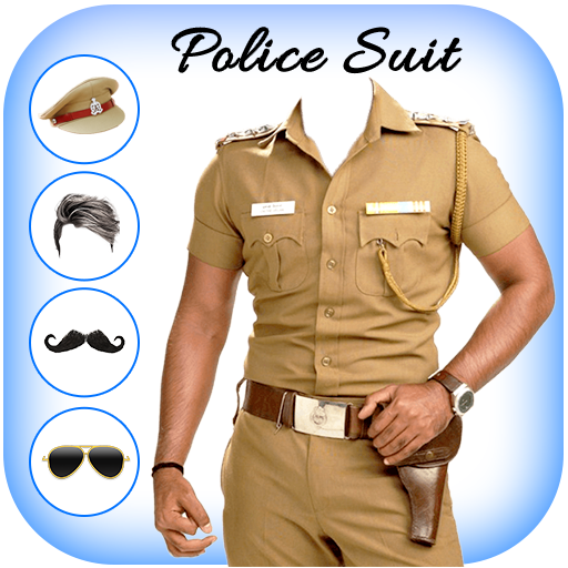 Men Police suit Photo Editor  Icon