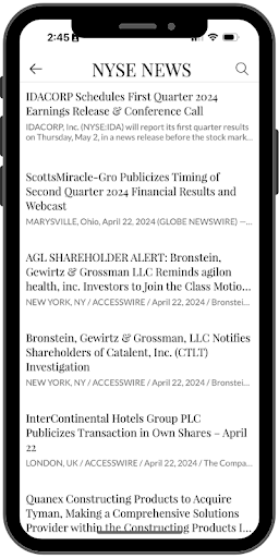 TodaysStocks Screen 3