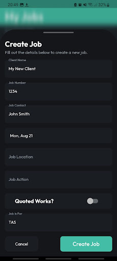 TAS Reporting Screen 2