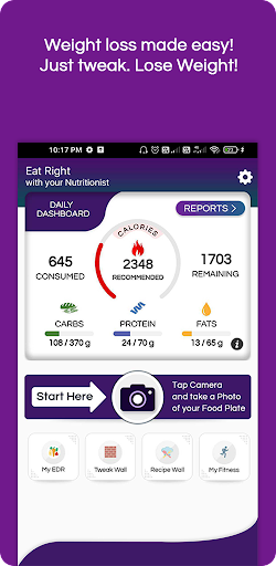 Android application Eat Right screenshort
