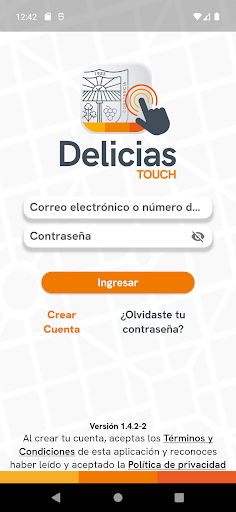 Android application Delicias Touch screenshort