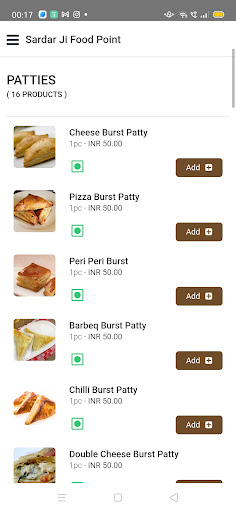 Sardar Ji Food Point Screen 2