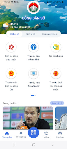 Android application HaTinh-S screenshort