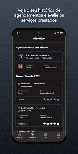 Android application Los Manos Barbearia screenshort