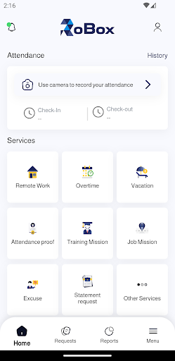 Robox Attendance Application Screen 3