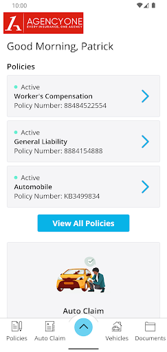 Agency 1 Insurance Screen 2