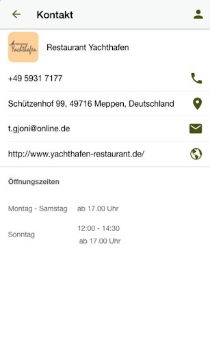 Restaurant Yachthafen Screen 3