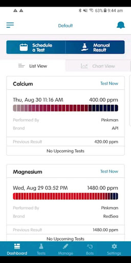 Android application ReefKinetics Cloud Controller screenshort