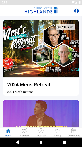 Android application Church Of The Highlands App screenshort