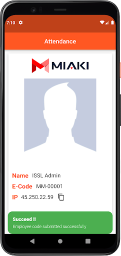 Miaki Attendance Screen 2