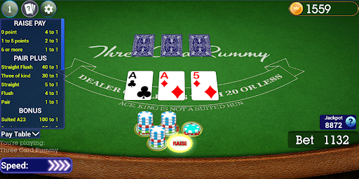 Vegas Three Card Rummy Screen 2