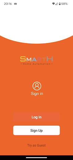 Android application MySmartH screenshort