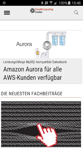 Android application CloudComputing-Insider screenshort