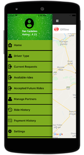 Android application Lnc Driver screenshort