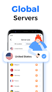 SkyVPN MOD APK v2.3.7 [Premium Unlocked] 3