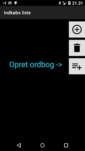 Android application Shopping list screenshort