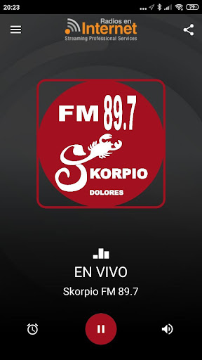 Android application Skorpio FM 89.7 screenshort