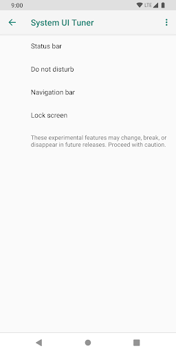 Android application SystemUI Tuner Shortcut screenshort