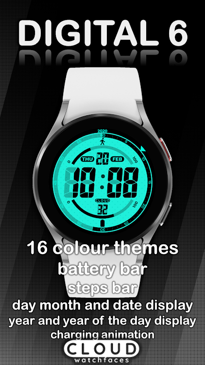 Digital 6 watch face - 1.0.0 - (Android)