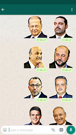Android application Lebanese Stickers - WAStickerA screenshort