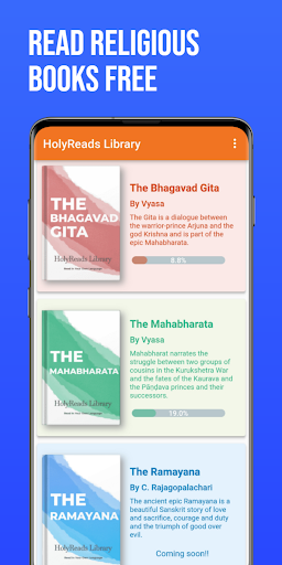 Android application HolyReads Library screenshort