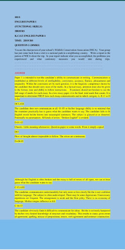 Kcse English Past Papers Screen 3