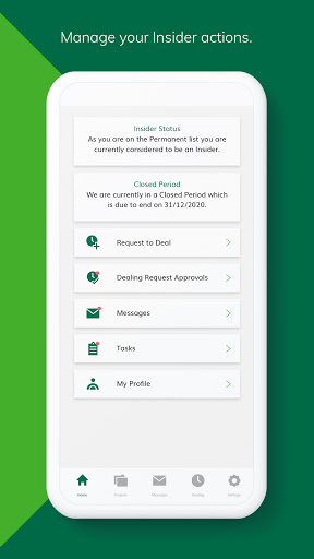 Android application Insidertrack screenshort