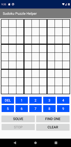 Android application Sudoku Puzzle Helper screenshort