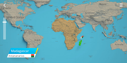 World Map Explorer Screen 2