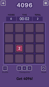 4096 Puzzle Game Moving Number