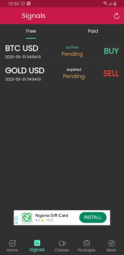 Android application Forex Investpedia screenshort