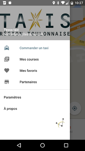 Android application Taxi Toulon screenshort