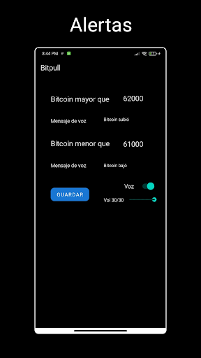 Bitpull - Precio Bitcoin Screen 2
