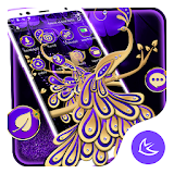 Purple Peacock APUS Launcher theme icon