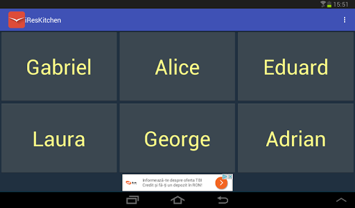 iResKitchen - waiter call app Screen 3